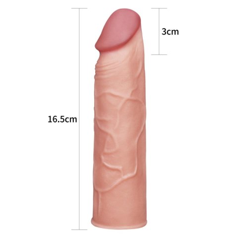 Nakładka na penisa wyżyłowana realistyczna 17 cm Nakładka na penisa wyżyłowana realistyczna 17 cm