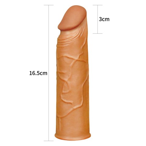 Realistyczna nakładka na penisa żylaste dildo 17cm Realistyczna nakładka na penisa żylaste dildo 17cm