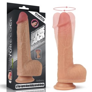 Realistyczne dildo z przyssawką obrotowe 21,5 cm