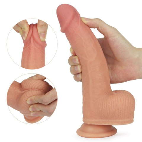 Realistyczne dildo z przyssawką obrotowe 21,5 cm