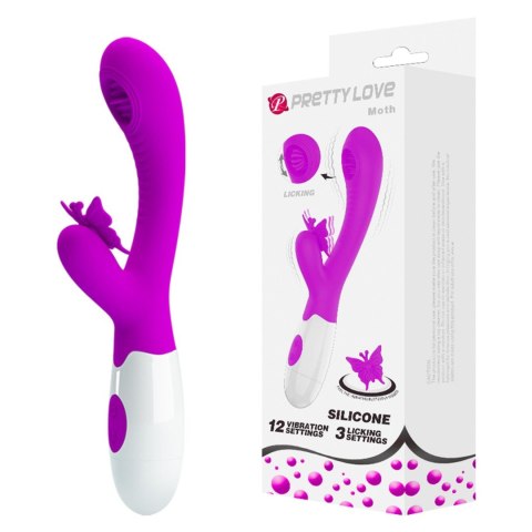 Wibrator damski królik z motylkiem stymulator punktu G masażer łechtaczki Wibrator damski królik z motylkiem stymulator punktu G masażer łechtaczki