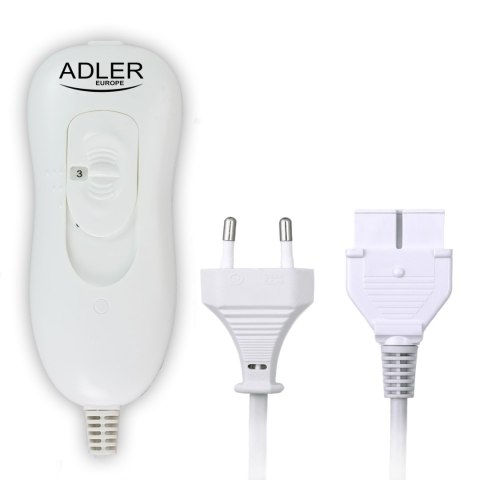 Koc elektryczny Adler AD 7425 podkładowy mata grzewcza pilot 4 poziomy grzania 150x80cm 60W Koc elektryczny Adler AD 7425 podkładowy mata grzewcza pilot 4 poziomy grzania 150x80cm 60W
