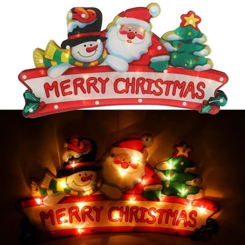 Lampki LED wisząca dekoracja świąteczna Merry Christmas 45cm Lampki LED wisząca dekoracja świąteczna Merry Christmas 45cm