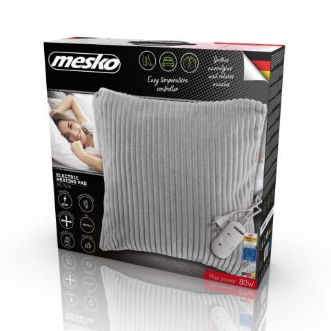 Poduszka elektryczna Mesko MS 7429 rozgrzewająca 2 poziomy temperatury pilot 38x38cm 80W