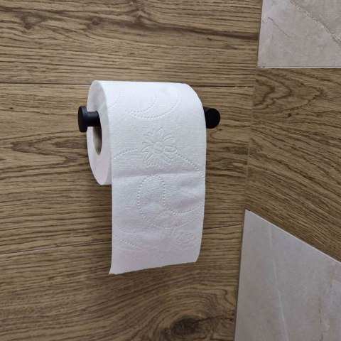 Uchwyt na papier toaletowy loftowy czarny WC Uchwyt na papier toaletowy loftowy czarny WC