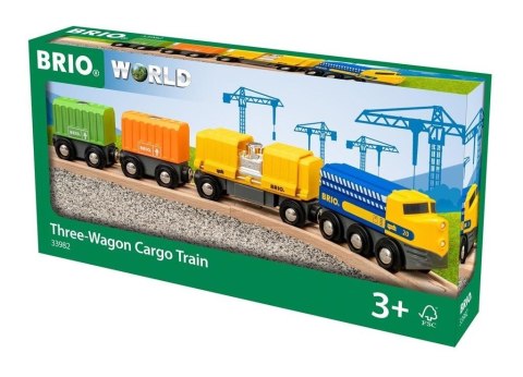 Brio Trzywagonowy pociąg towarowy Brio Trzywagonowy pociąg towarowy