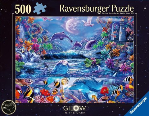 Puzzle 2D 500 Świecące - Magiczny świat Puzzle 2D 500 Świecące - Magiczny świat