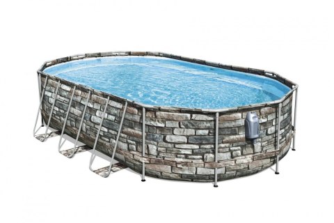 Basen Stelażowy 610 cm x 366 cm x 122 cm, Power Steel Swim Basen Stelażowy 610 cm x 366 cm x 122 cm, Power Steel Swim