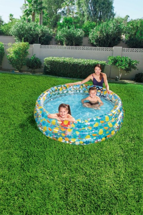 Basen ogrodowy dla dzieci 170x53cm Tropical BESTWAY + Łatka naprawcza Basen ogrodowy dla dzieci 170x53cm Tropical BESTWAY + Łatka naprawcza