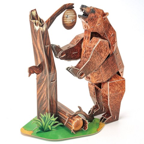 CUBIC FUN PUZZLE 3D NATIONAL GEOGRAPHIC ZAGROŻONE ZWIERZĘTA - NIEDŹWIEDŹ BRUNATNY CUBIC FUN PUZZLE 3D NATIONAL GEOGRAPHIC ZAGROŻONE ZWIERZĘTA - NIEDŹWIEDŹ BRUNATNY