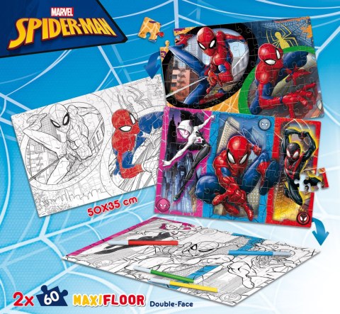 LISCIANI DISNEY MARVEL PUZZLE DF MAXIFLOOR 2 X 60 SPIDER-MAN LISCIANI DISNEY MARVEL PUZZLE DF MAXIFLOOR 2 X 60 SPIDER-MAN