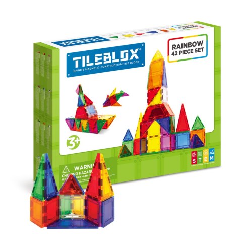 TILEBLOX ZESTAW TĘCZOWY 42 EL. TILEBLOX ZESTAW TĘCZOWY 42 EL.