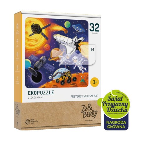 Ekopuzzle dwuelementowe Przygody w kosmosie Ekopuzzle dwuelementowe Przygody w kosmosie