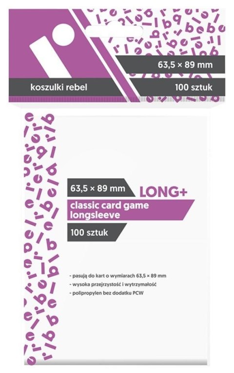 Koszulki CCG Longsleeve 63,5x89 (100szt) REBEL Koszulki CCG Longsleeve 63,5x89 (100szt) REBEL