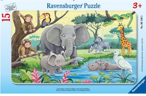 Puzzle 15 Afrykańskie zwierzęta Puzzle 15 Afrykańskie zwierzęta