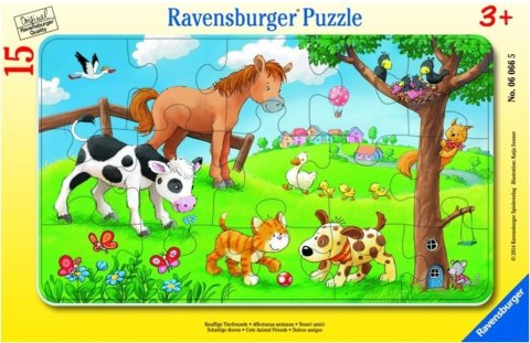 Puzzle 15 Miłosnicy słodkich zwierząt Puzzle 15 Miłosnicy słodkich zwierząt