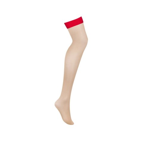 Obsessive S814 pończochy czarwone S/M Obsessive S814 pończochy czarwone S/M