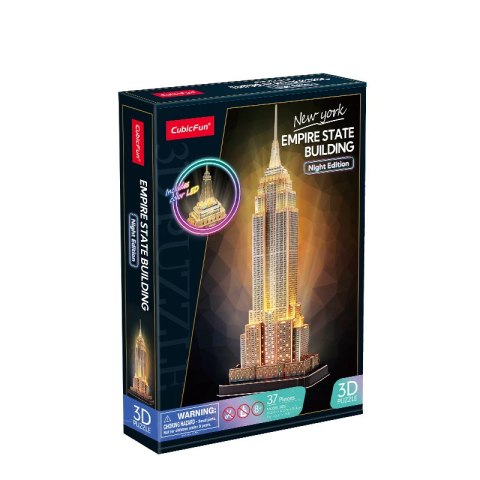 CUBIC FUN PUZZLE 3D EMPIRE STATE BUILDING (WERSJA NOCNA). CUBIC FUN PUZZLE 3D EMPIRE STATE BUILDING (WERSJA NOCNA).