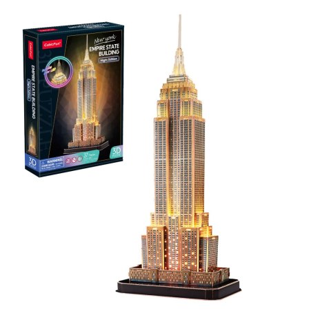 CUBIC FUN PUZZLE 3D EMPIRE STATE BUILDING (WERSJA NOCNA). CUBIC FUN PUZZLE 3D EMPIRE STATE BUILDING (WERSJA NOCNA).