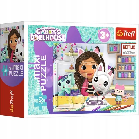 Puzzle 20 MiniMaxi Koci Domek Gabi 20 elementów 3+ Trefl 21156 Puzzle 20 MiniMaxi Koci Domek Gabi 20 elementów 3+ Trefl 21156