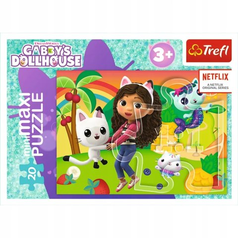 Puzzle 20 MiniMaxi Koci Domek Gabi 20 elementów 3+ Trefl 21158 Puzzle 20 MiniMaxi Koci Domek Gabi 20 elementów 3+ Trefl 21158