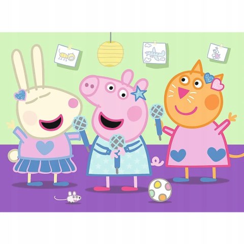 Puzzle 20 miniMAXI Świnka Peppa karaoke 20 el Peppa Pig 3+ Trefl 21126 Puzzle 20 miniMAXI Świnka Peppa karaoke 20 el Peppa Pig 3+ Trefl 21126
