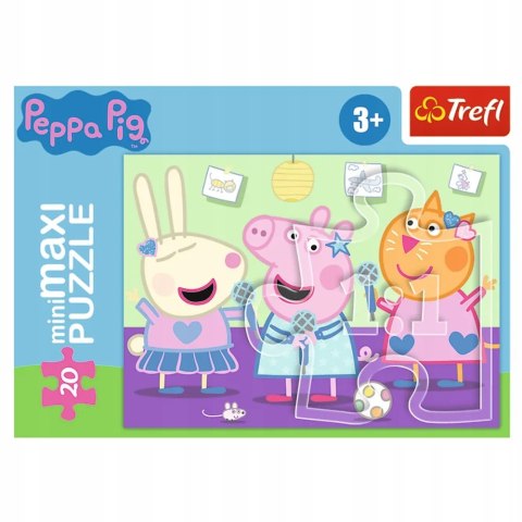 Puzzle 20 miniMAXI Świnka Peppa karaoke 20 el Peppa Pig 3+ Trefl 21126 Puzzle 20 miniMAXI Świnka Peppa karaoke 20 el Peppa Pig 3+ Trefl 21126