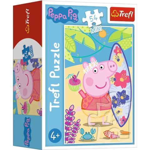 Puzzle 54 mini Świnka Peppa na plaży 54 elementy 4+ Trefl 19626 Puzzle 54 mini Świnka Peppa na plaży 54 elementy 4+ Trefl 19626