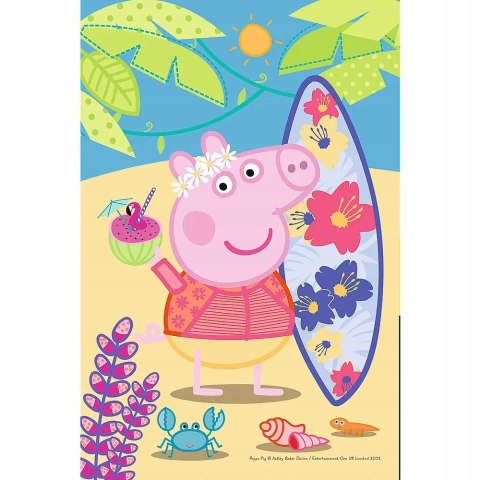 Puzzle 54 mini Świnka Peppa na plaży 54 elementy 4+ Trefl 19626 Puzzle 54 mini Świnka Peppa na plaży 54 elementy 4+ Trefl 19626