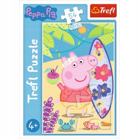 Puzzle 54 mini Świnka Peppa na plaży 54 elementy 4+ Trefl 19626 Puzzle 54 mini Świnka Peppa na plaży 54 elementy 4+ Trefl 19626