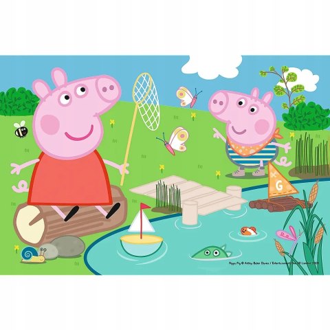 Puzzle 54 mini Świnka Peppa nad jeziorem 54 elementy 4+ Trefl 19625 Puzzle 54 mini Świnka Peppa nad jeziorem 54 elementy 4+ Trefl 19625