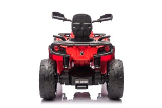 Quad Can Am Outlander ATV z Pilotem Czerwony