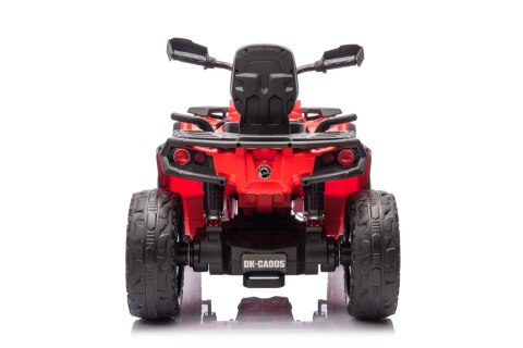 Quad Can Am Outlander ATV z Pilotem Czerwony