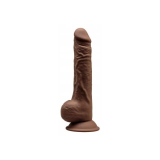 Silexd Silikonowe Dildo Model 1 24 cm Brown
