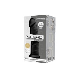 Silexd Silikonowe Dildo Model 2 19 cm Black
