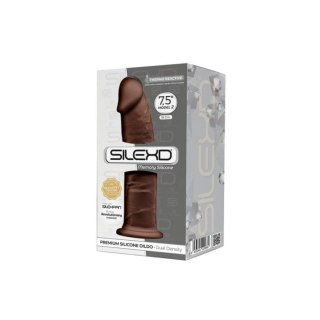 Silexd Silikonowe Dildo Model 2 19 cm Brown