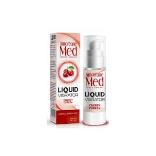 Amoreane Lubrykant Liquid Vibrator Cherry 30ml