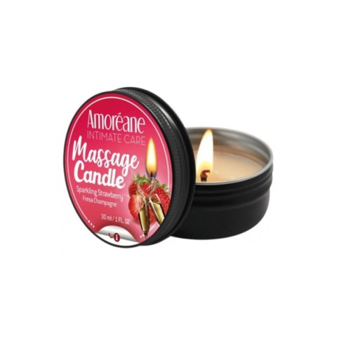 Amoreane Świeca do Masażu Massage Candle Sparkling Strawberry 30ml Amoreane Świeca do Masażu Massage Candle Sparkling Strawberry 30ml