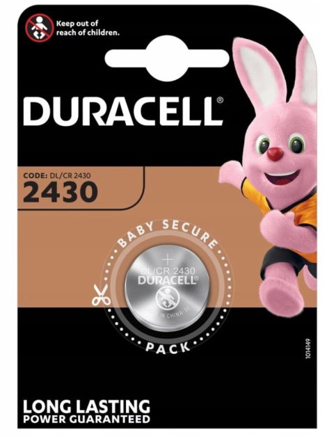 BATERIA LITOWA GUZIKOWA CR2430 bl/1 Duracell WYDAJ BATERIA LITOWA GUZIKOWA CR2430 bl/1 Duracell WYDAJ