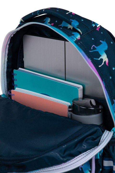 COOLPACK - JIMMY LED - PLECAK MŁODZIEŻOWY - BLUE UNICORN
