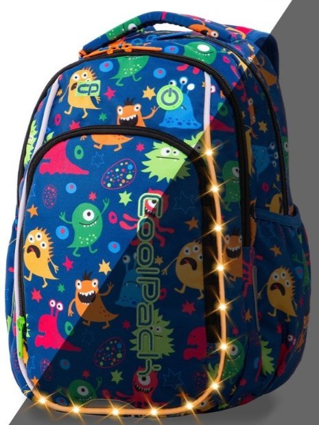 COOLPACK PLECAK SZKOLNY MŁODZIEŻOWY LED ŚWIECĄCY