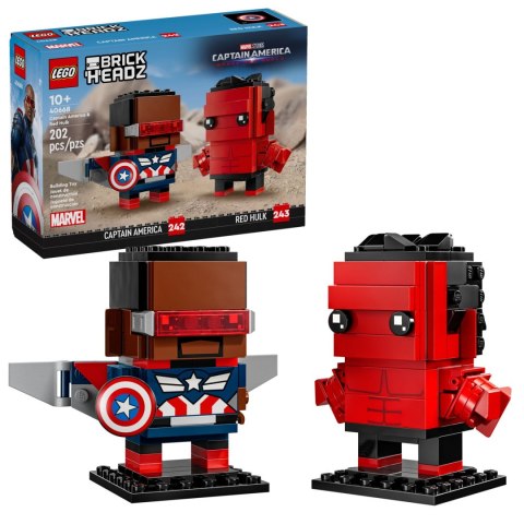 LEGO 40668 BrickHeadz Kapitan Ameryka Czerwony Hul LEGO 40668 BrickHeadz Kapitan Ameryka Czerwony Hul