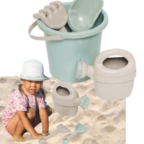 Sand set №1 (bucket, watering can, shovel, rake) ( Sand set №1 (bucket, watering can, shovel, rake) (