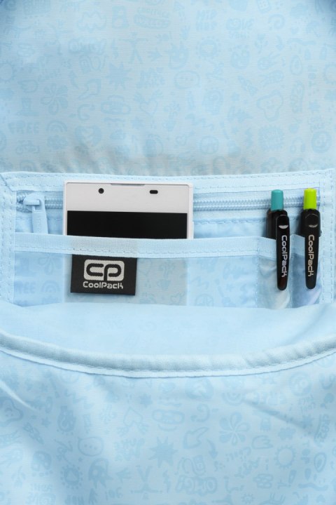 COOLPACK - PASTEL RIDER - PLECAK MŁODZIEŻOWY - PASTEL / POWDER BLUE COOLPACK - PASTEL RIDER - PLECAK MŁODZIEŻOWY - PASTEL / POWDER BLUE
