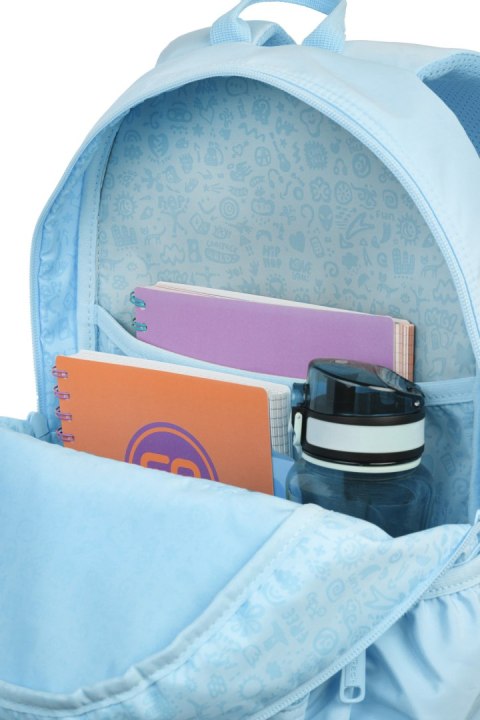 COOLPACK - PASTEL RIDER - PLECAK MŁODZIEŻOWY - PASTEL / POWDER BLUE COOLPACK - PASTEL RIDER - PLECAK MŁODZIEŻOWY - PASTEL / POWDER BLUE