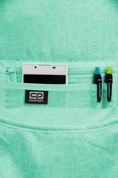COOLPACK - PASTEL RIDER - PLECAK MŁODZIEŻOWY - PASTEL / POWDER MINT COOLPACK - PASTEL RIDER - PLECAK MŁODZIEŻOWY - PASTEL / POWDER MINT