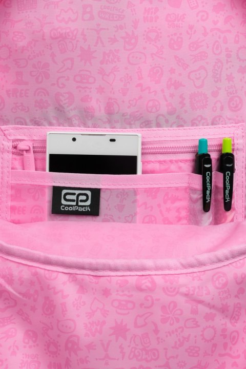 COOLPACK - PASTEL RIDER - PLECAK MŁODZIEŻOWY - PASTEL / POWDER PINK COOLPACK - PASTEL RIDER - PLECAK MŁODZIEŻOWY - PASTEL / POWDER PINK