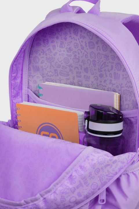 COOLPACK - PASTEL RIDER - PLECAK MŁODZIEŻOWY - PASTEL / POWDER PURPLE COOLPACK - PASTEL RIDER - PLECAK MŁODZIEŻOWY - PASTEL / POWDER PURPLE
