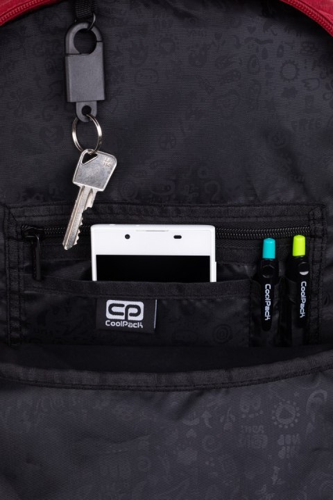 COOLPACK - RIDER - PLECAK MŁODZIEŻOWY - BURGUNDY COOLPACK - RIDER - PLECAK MŁODZIEŻOWY - BURGUNDY