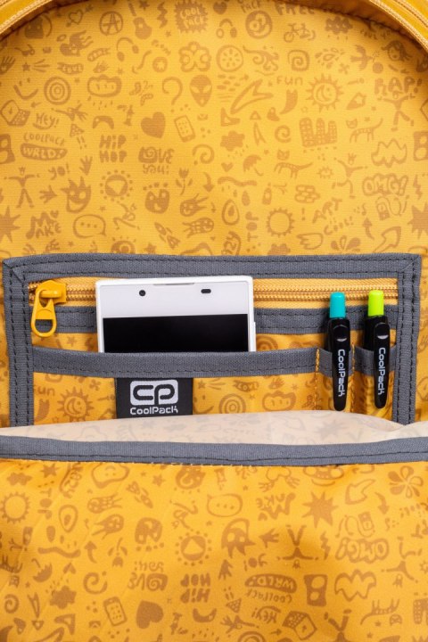 COOLPACK - RIDER - PLECAK MŁODZIEŻOWY - MUSTARD COOLPACK - RIDER - PLECAK MŁODZIEŻOWY - MUSTARD